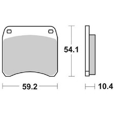 Pair Of Brake Pads 523DC 523