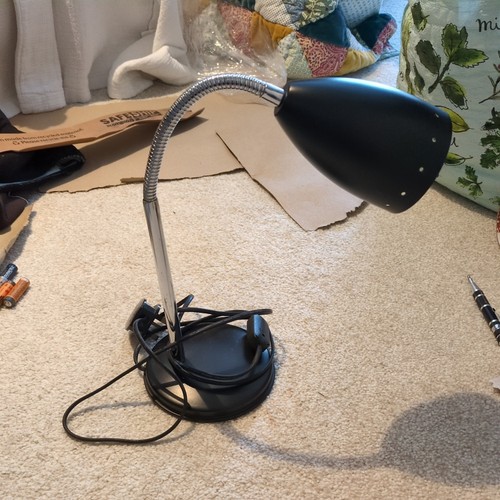 Black metal industrial lamp - industrial,