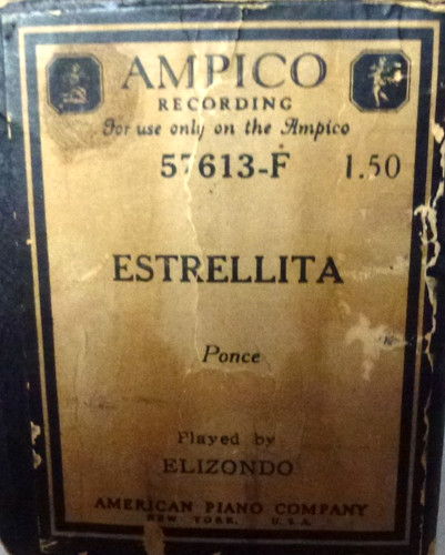Ampico reproducing roll - ampico,