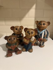 Hand Carved Wooden Bear