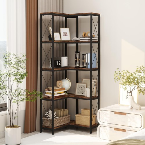 Tier corner bookshelf rgb - bookshelf,