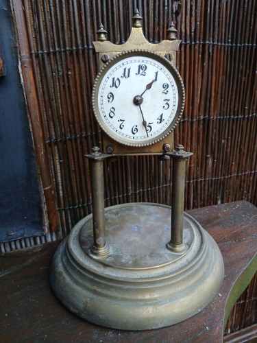 Antique brass clock - antique, for