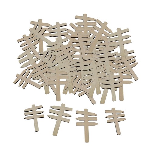 Pieces wooden directional - 50,