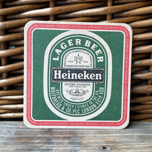 Vintage heineken beer mat - heineken,