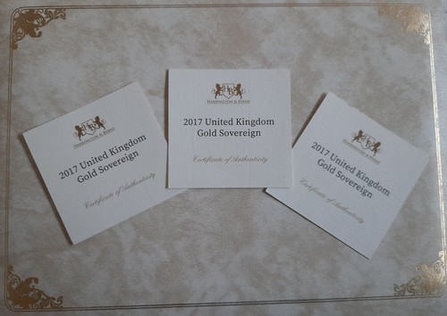 2017 only uk gold - c.o.a.,