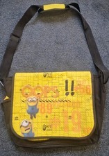 Despicable Me 2 minion school bag shoulder bag record yellow black