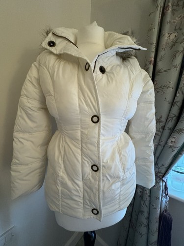 Girls white padded winter - white,