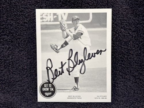 Rare bert blyleven auto - rare, auto'd