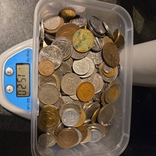 Bulk Job Lot 1.5kg Mixed World Coins