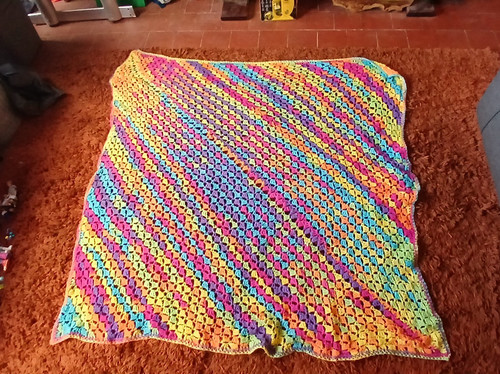 Multicolour striped crochet - multicolour,