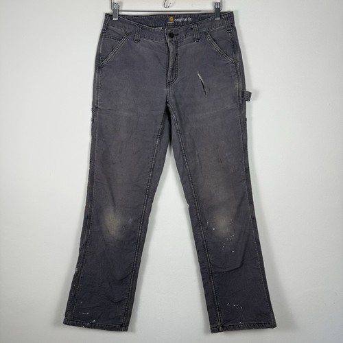 Carhartt grey work pants - grey,