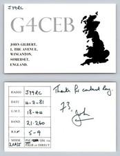 Ham Radio QSL QSO Postcard