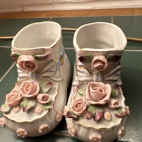 Hand painted ceramic floral - ceramic,