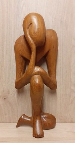 Solid large wooden ornament - large,