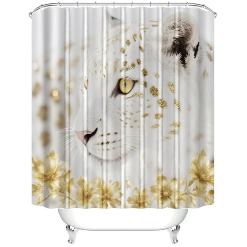 Luxury white gold leopard - white,