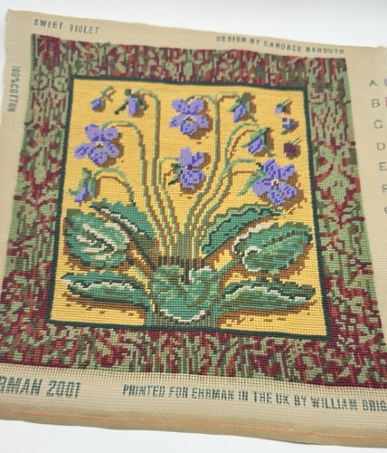 Vintage needlepoint completed - vintage,