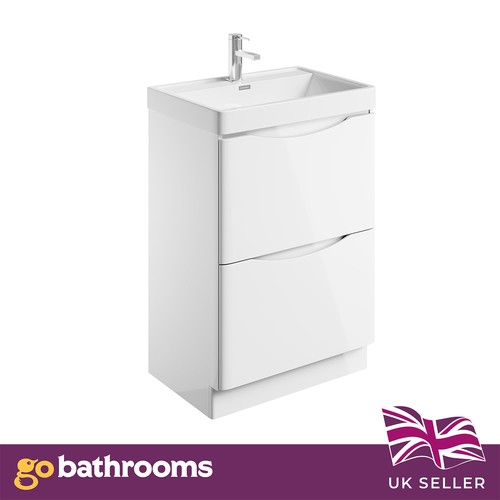 600mm white gloss - 600mm,