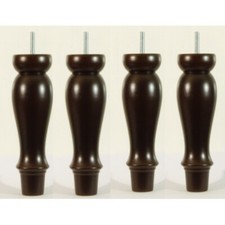 4 SOLID WOOD FOOTSTOOL LEGS