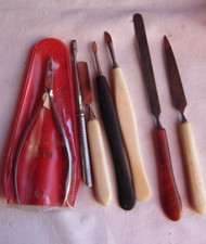 Vintage manicure tools cuticle shapers & cutters files