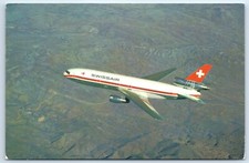 Postcard Swissair McDonnell Douglas DC 10 30 Plane Jet