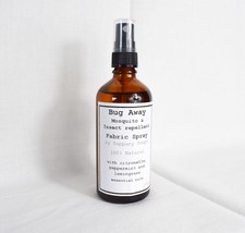 Bug Mosquito – Natural Fabric Spray | 100ml Amber Glass Bottle Repellent natural