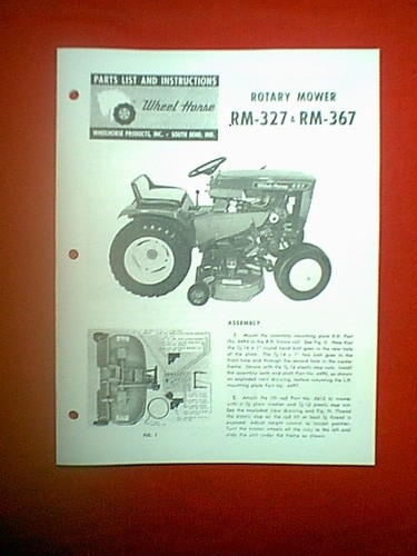Wheel horse mower - horse,
