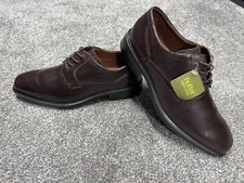 Hotter Men's Comfort Concept Wider Fit Lace-Up Shoes, Brown Leather, Size UK 9