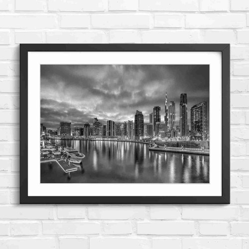 Dubai marina sunset skyline - marina,