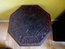  Old Chinese Wood Hand Carved Dragon  Table Desk