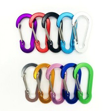 Stainless aluminium carabiner - stainless,