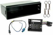 DOUBLE SINGLE DIN FACIA FASCIA PANEL SURROUND TRAY FULL KIT FOR VW POLO 05-09