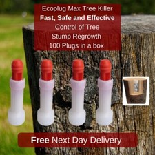 Eco Plug Max Tree Killer, Fast & Effective Control of Tree Stump Regrowth (x100)