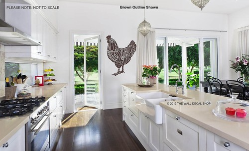 Butchers chicken wall art - -,