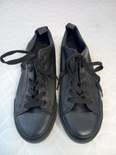 ❤️ Primark Black Plimsoles Trainers Size 7 Vgc