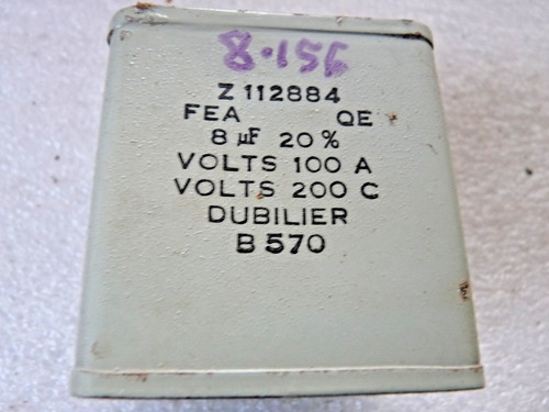Dubilier 8µf 8uf - dubilier,
