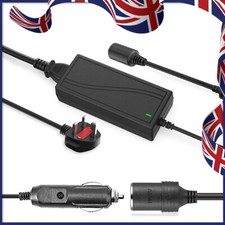 240V to DC 12V Mains Plug Cigarette Lighter Socket Car Van Charger Power Adapter