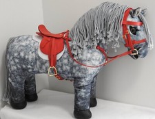 Red leather handmade saddle