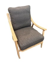 Ercol Marino Chair in OA Oak on Ash & MLF16 Fabric W75 D85 H86 SH46CM RRP £1950
