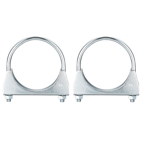 2pcs muffler bolt clamps - 2pcs,