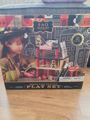 Wooden fire station - wooden,