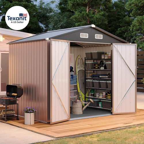 8x6 metal storage shed - 8x6,