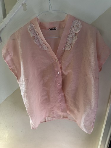 1960s vintage terylene pink - terylene,