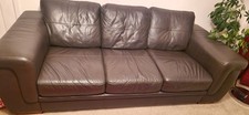 3 Piece Brown Leather Suite