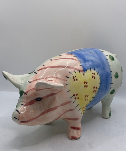 Devon ceramics patchwork pig - devon,