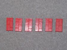 BAYKO, 6 RED HALF BRICKS (PLIMPTON ERA)