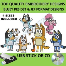 Bluey cartoon PES DST JEF