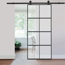 6ft Metal Frame Sliding Glass