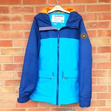 Surfanic Ski Jacket Large Blue Orange  Retro Style VG Condition Lots Pockets