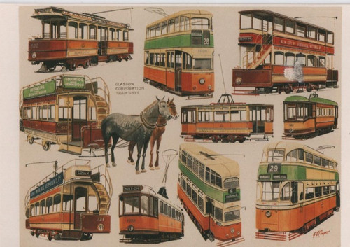 Glasgow corporation bus tram - bus,