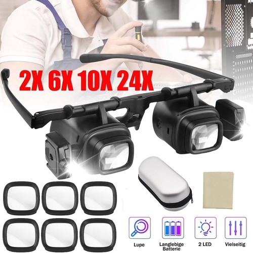 Magnifying glass headset with - glass,